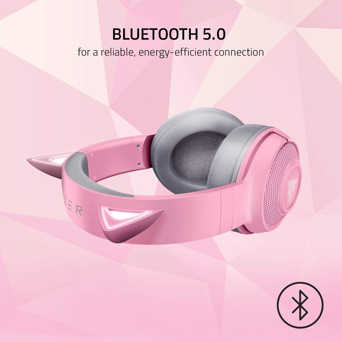 Razer Kraken BT Kitty Gaming Headset Wireless BT Stereo RGB Quartz 1