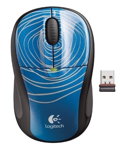 logitech M305 Optical Mouse Blue Swirl