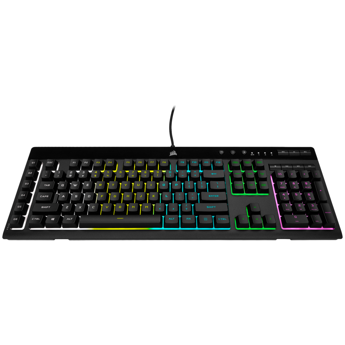 Corsair K55 RGB PRO Tastatur Gaming USB Schwarz - (DEU Layout - QWERTZ) Corsair K55 RGB PRO Tastatur Gaming USB Schwarz - (DEU Layout - QWERTZ)