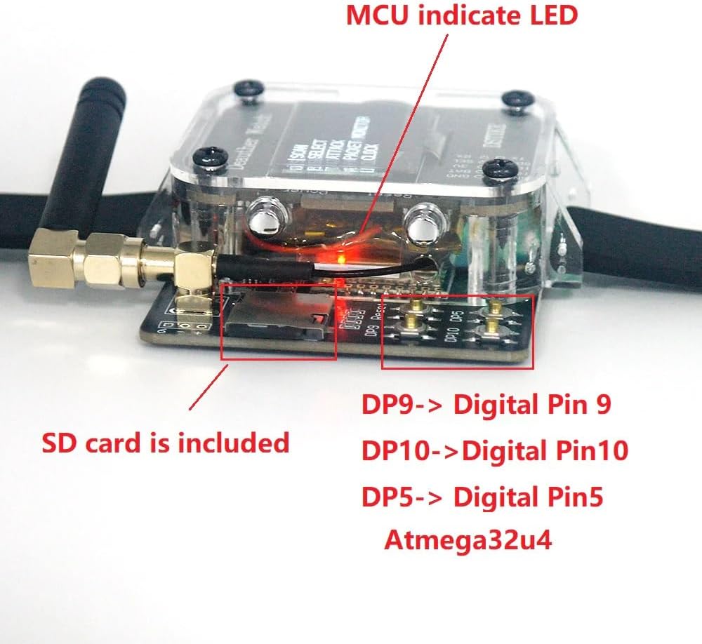 Aursinc WiFi Dstike Deauther Watch V4s (Deauthe & Bad USB) ESP8266 Programmierbares Entwicklungsboard, tragbar, esp8266 + atmega32u4, WiFi-Steuerungswerkzeug, Akku 1000 mAh