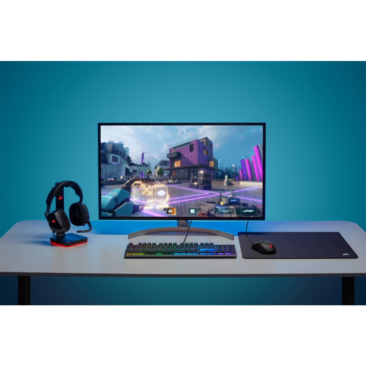 Corsair K60 RGB PRO Low Profile Tastatur Gaming USB Schwarz Corsair K60 RGB PRO Low Profile Tastatur Gaming USB Schwarz