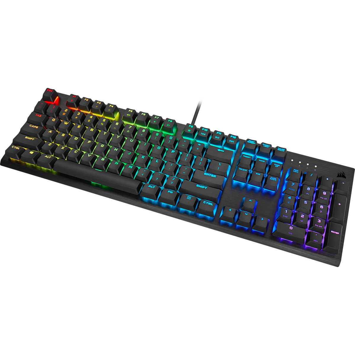 Corsair K60 RGB PRO Low Profile Tastatur Gaming USB Schwarz Corsair K60 RGB PRO Low Profile Tastatur Gaming USB Schwarz