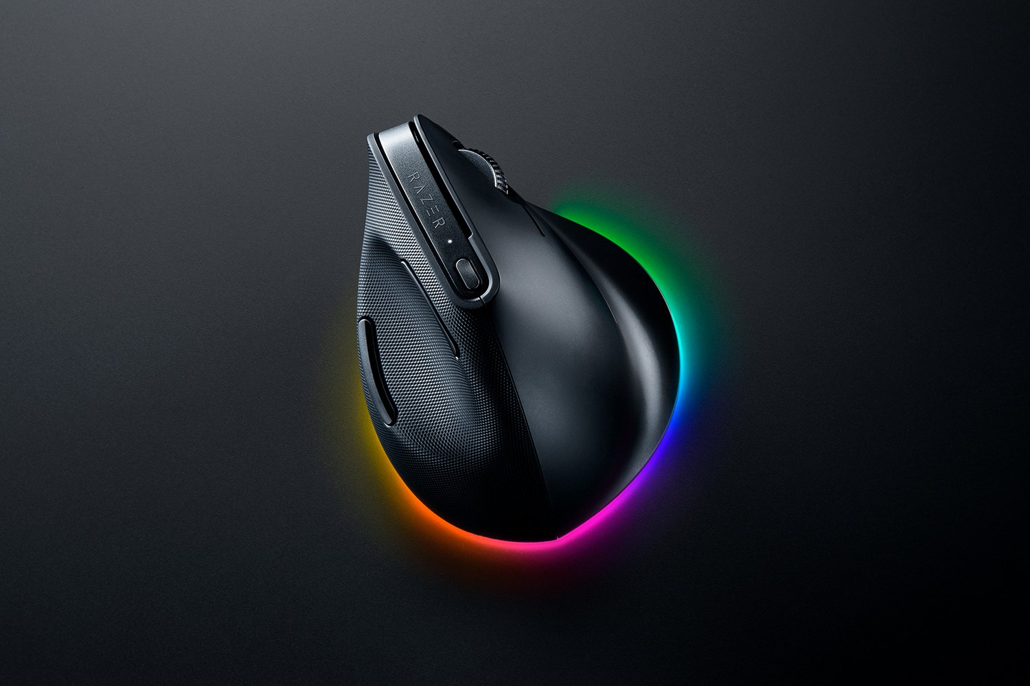 Razer Pro Click V2 Vertical Maus Universal rechts RF Wireless + Bluetooth + USB Type-C Optisch 30000 DPI