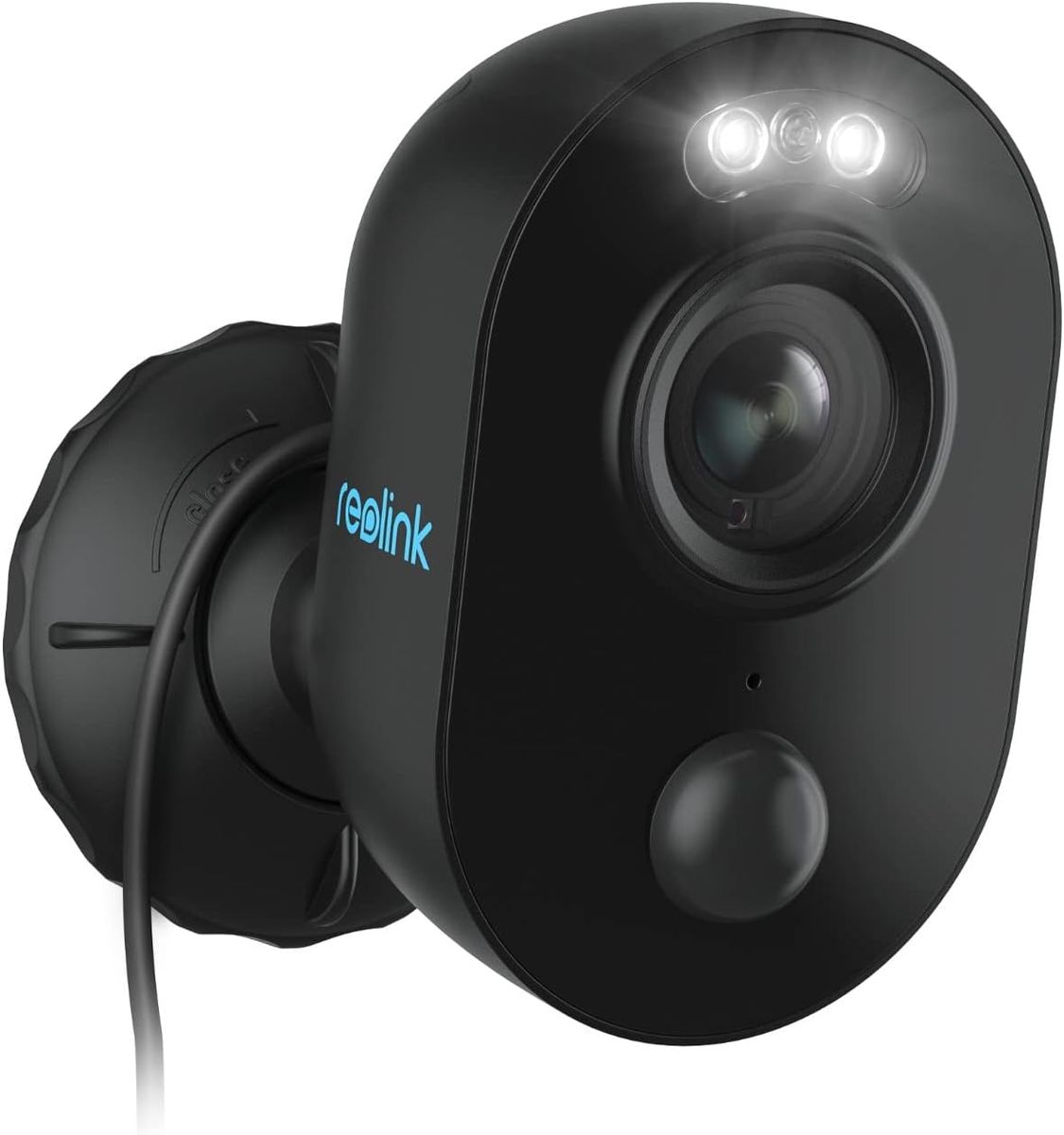 Reolink Lumus Schwarz WLAN Kamera Outdoor mit Licht Spotlight, 1080P Überwachungskamera Aussen mit 2-Wege-Audio, Bewegungserkennung + PIR, Micro SD-Kartenslot, Sirene