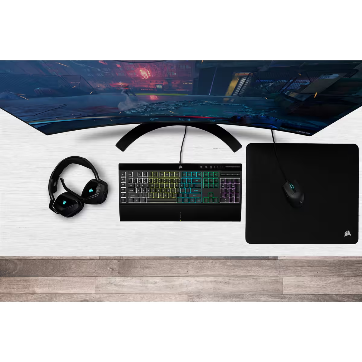 Corsair K55 RGB PRO Tastatur Gaming USB Schwarz - (ITA Layout - QWERTY) Corsair K55 RGB PRO Tastatur Gaming USB Schwarz - (ITA Layout - QWERTY)