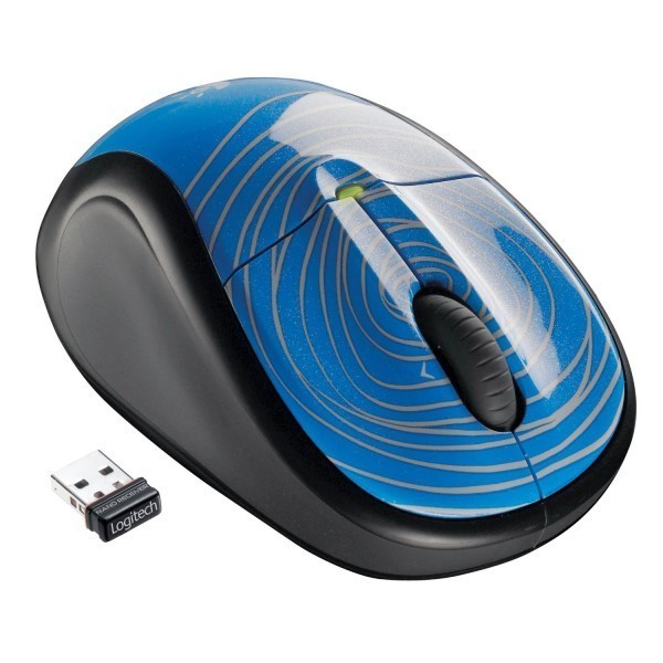 logitech M305 Optical Mouse Blue Swirl