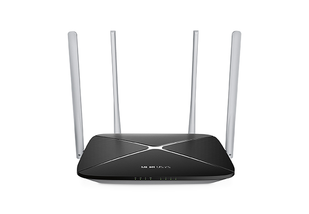 Mercusys AC12 WLAN-Router Schnelles Ethernet Dual-Band (2,4 GHz/5 GHz) Schwarz