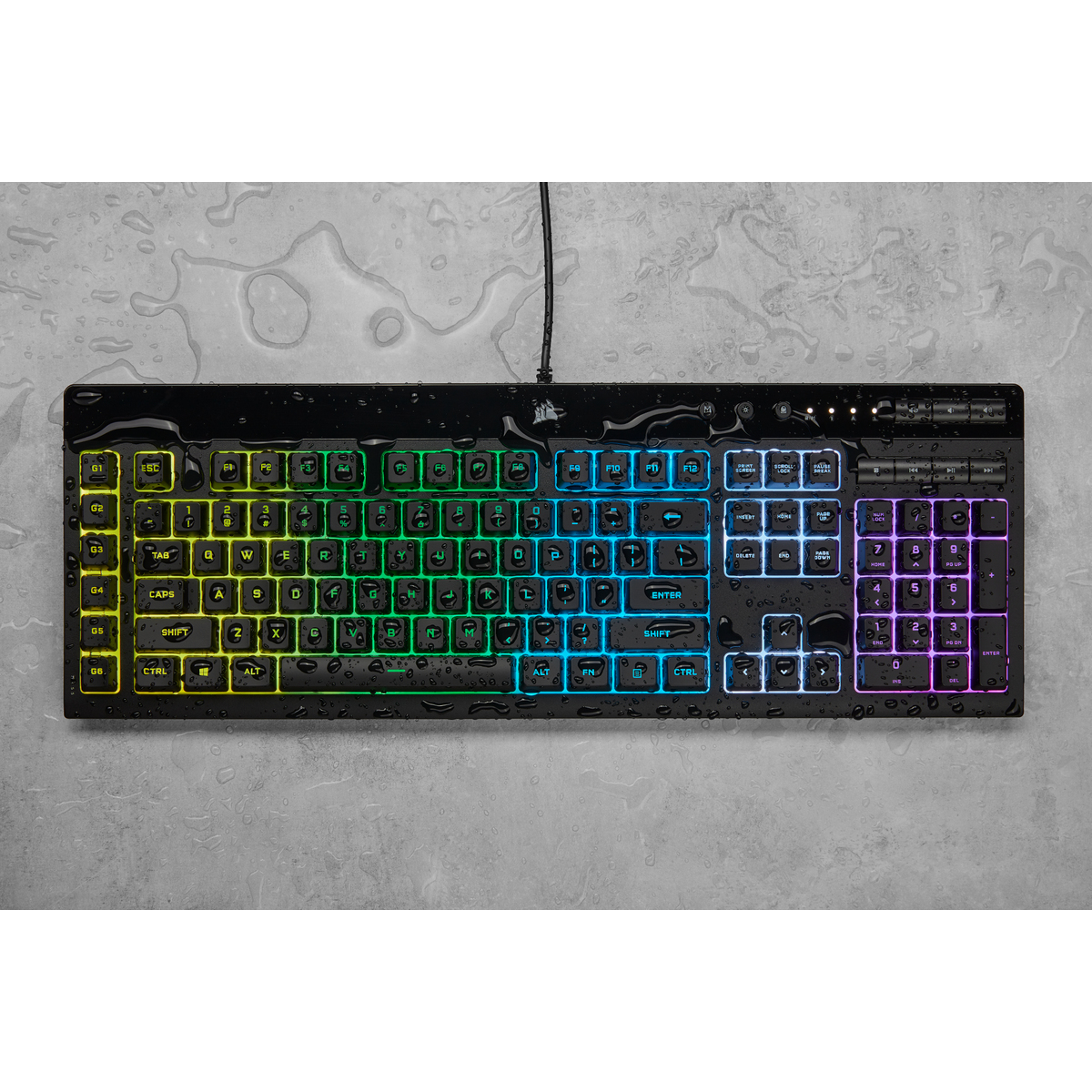 Corsair K55 RGB PRO Tastatur Gaming USB Schwarz - (DEU Layout - QWERTZ) Corsair K55 RGB PRO Tastatur Gaming USB Schwarz - (DEU Layout - QWERTZ)