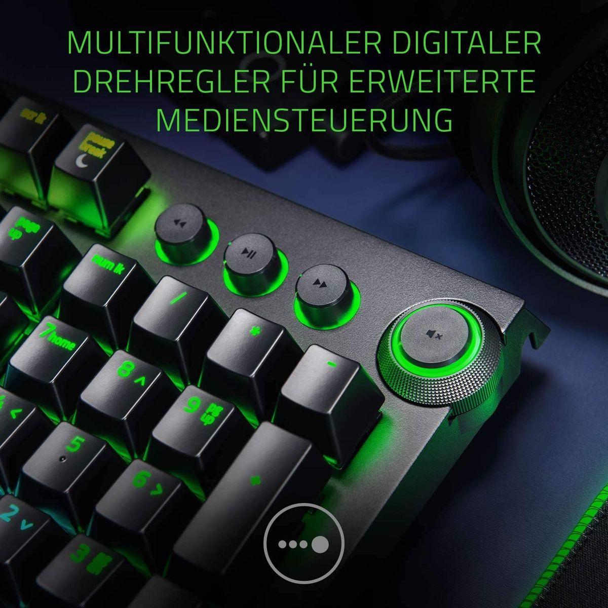Razer BlackWidow Elite Gaming Keyboard Green Switches Chroma RGB DEU Layout QWERTZ