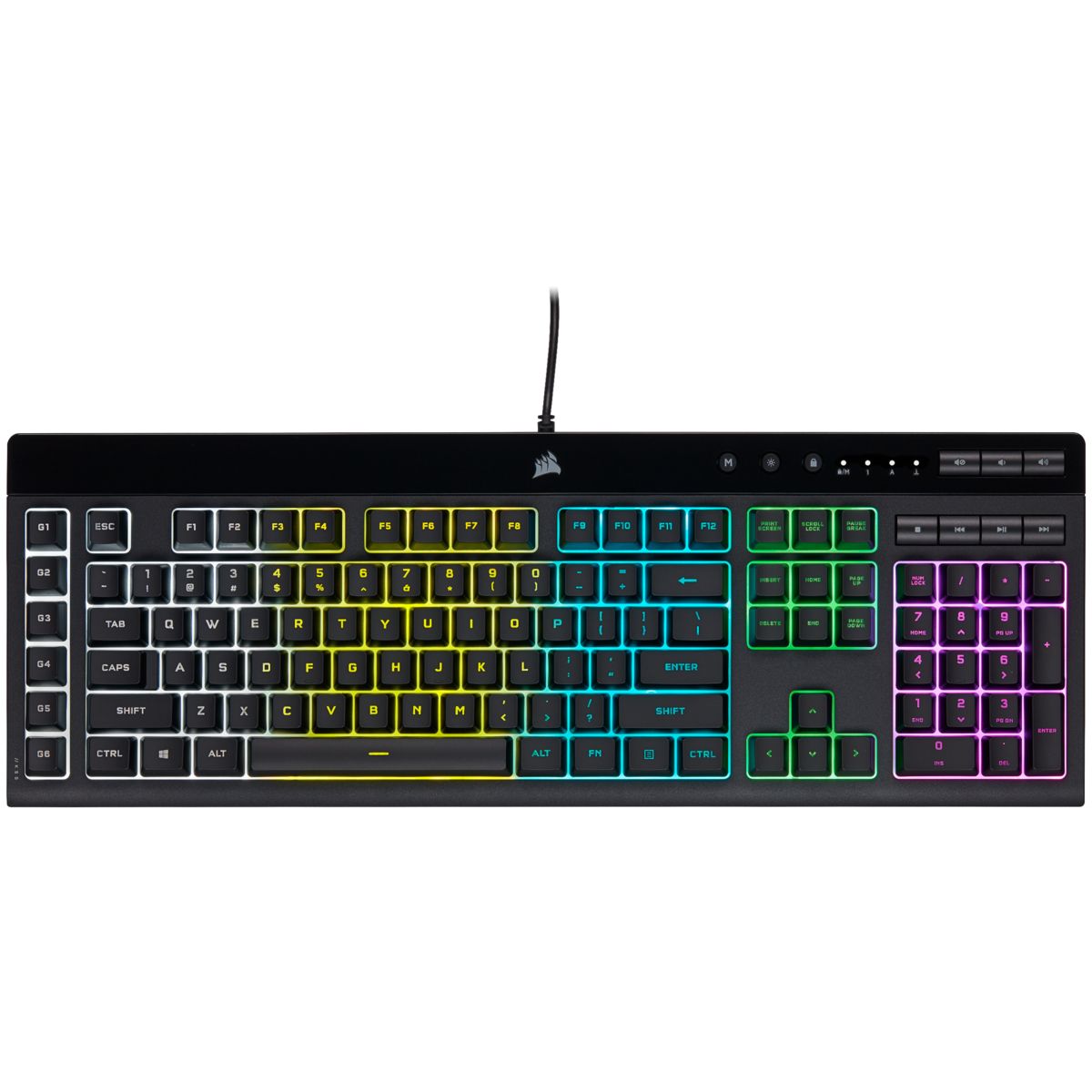 Corsair K55 RGB PRO Tastatur Gaming USB Schwarz - (DEU Layout - QWERTZ) Corsair K55 RGB PRO Tastatur Gaming USB Schwarz - (DEU Layout - QWERTZ)
