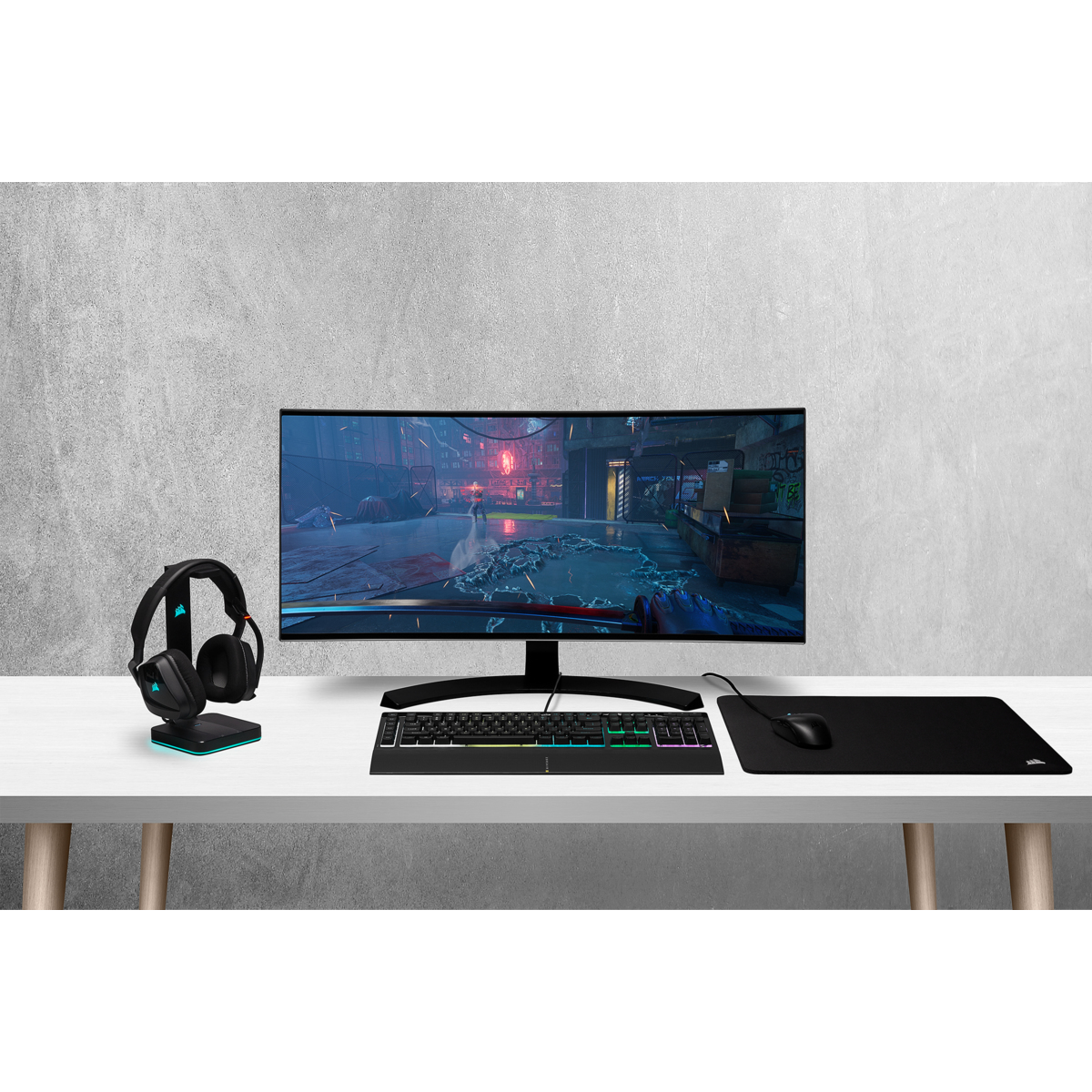 Corsair K55 RGB PRO Tastatur Gaming USB Schwarz - (DEU Layout - QWERTZ) Corsair K55 RGB PRO Tastatur Gaming USB Schwarz - (DEU Layout - QWERTZ)