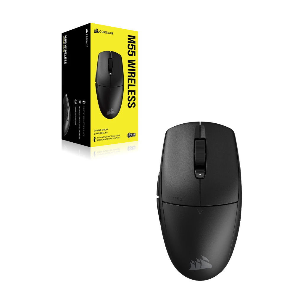 Corsair M55 Maus Gaming rechts RF Wireless + Bluetooth + USB Type-A Optisch 24000 DPI