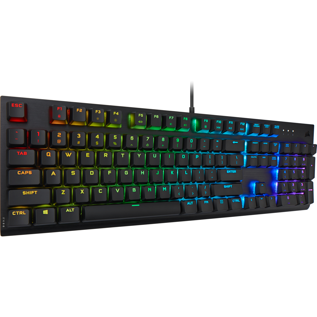 Corsair K60 RGB PRO Low Profile Tastatur Gaming USB Schwarz Corsair K60 RGB PRO Low Profile Tastatur Gaming USB Schwarz